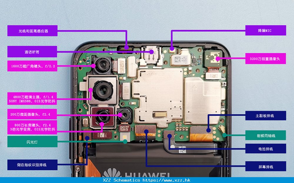 Honor 9x схема платы