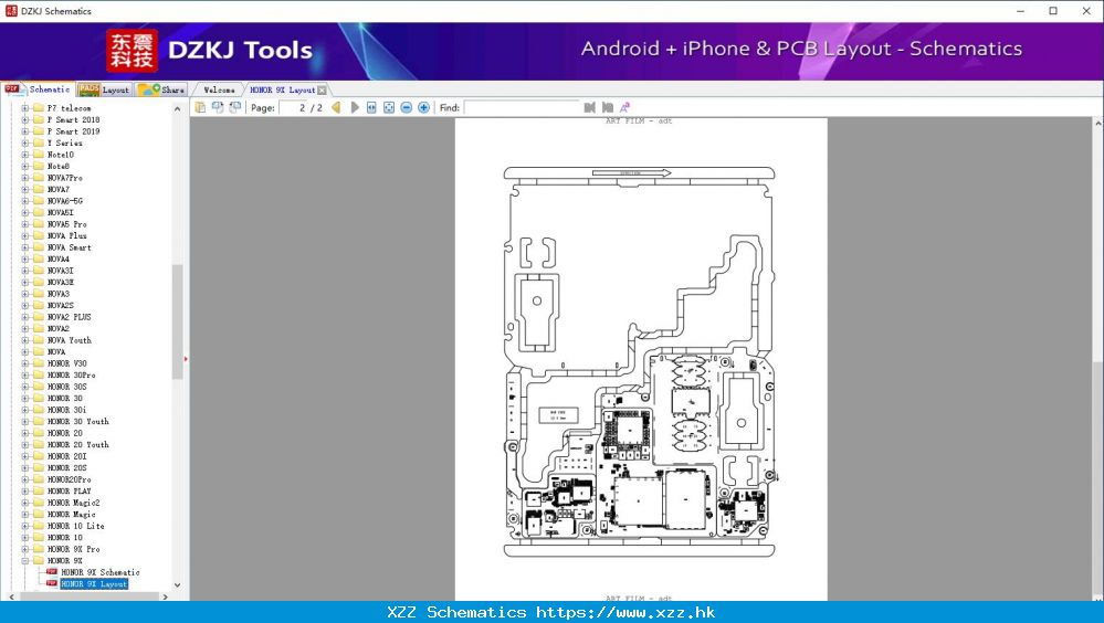 HONOR 9X Layout - HONOR 9X - HUAWEI Schematic