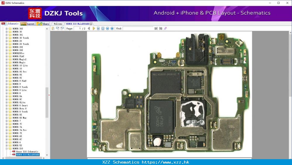 HONOR X10 MainBOOARD - HONOR X10 - HUAWEI Schematic