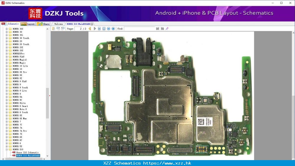 HONOR X10 MainBOOARD - HONOR X10 - HUAWEI Schematic