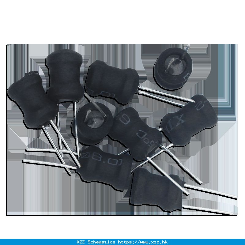 0810直插工字电感8*10 1/1.5/2.2/3.3/4.7/10/22/33…