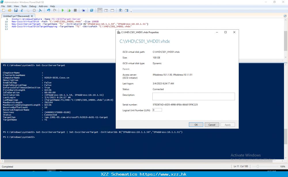 PowerShell ISCSI 服务磁盘映射_powershell获取iscsi磁盘号-CSDN博客