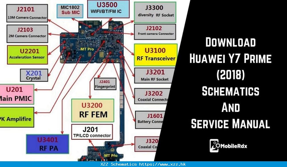 Download Huawei Y7 Prime (2018) Schematics And Service Manual