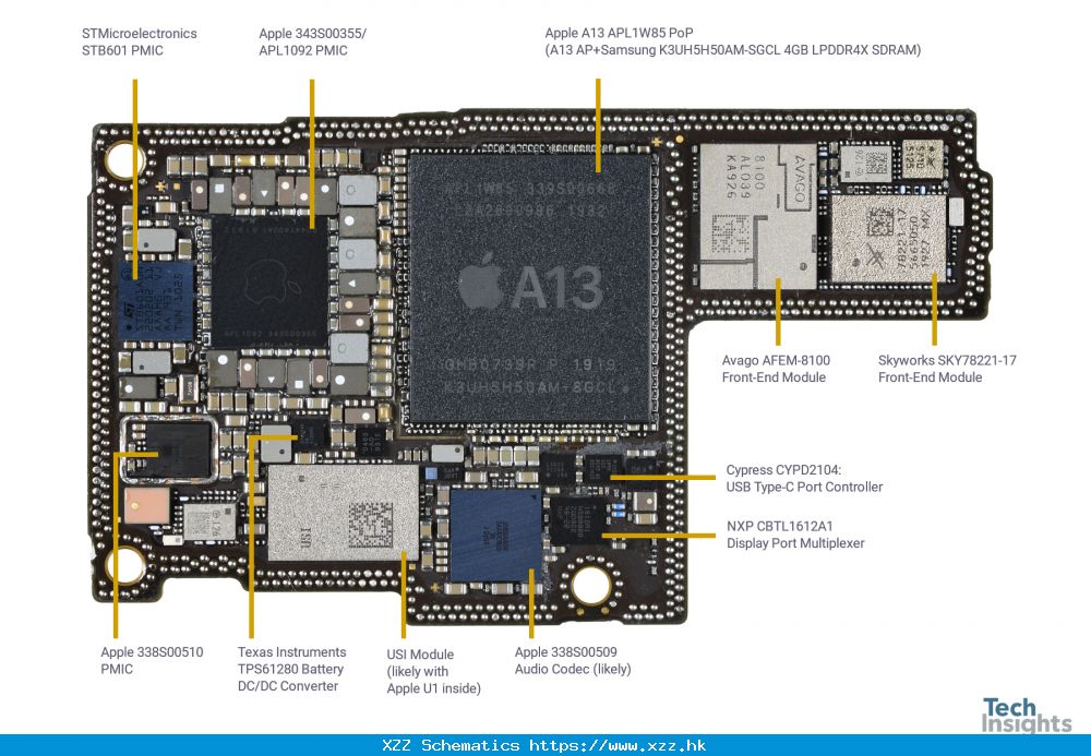 IPhone 11 Pro Max Schematic Wallpaper Ifixit Teardown Intern