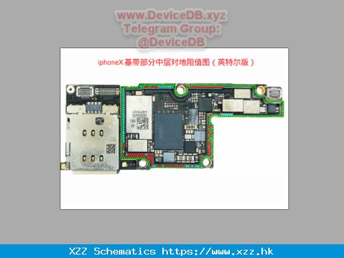 IPhone X - Baseband Part Middle Level (Intel) Diode Value