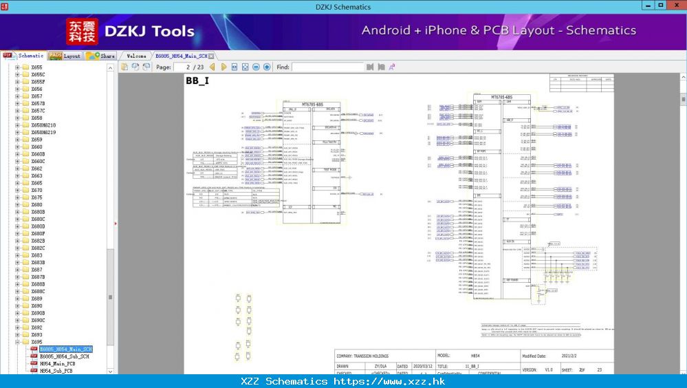 E6885_H854_Main_SCH - X695 - INFINIX Schematic