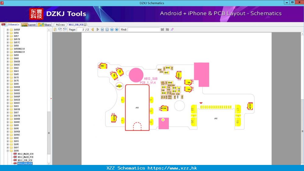 H812_SUB_PCB - X698 - INFINIX Schematic
