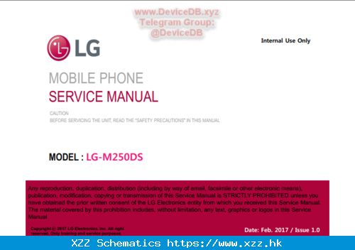 LG K10 (2017) Dual SIM LG-M250DS Service Manual - LG - Phone