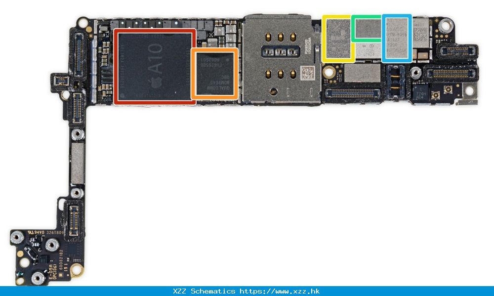 IPhone 7 Schematic And Arrangement Of Parts