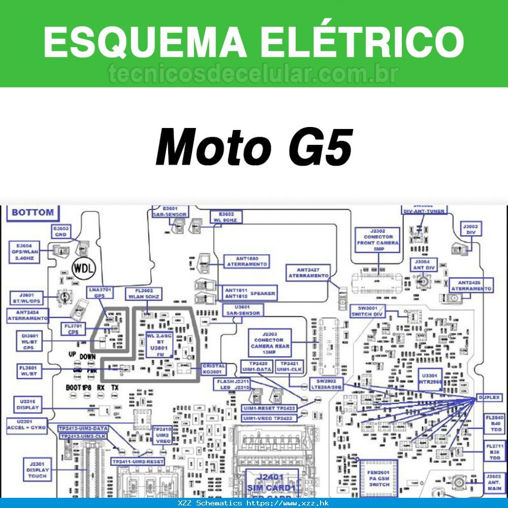 Esquema Elétrico Motorola Moto G5