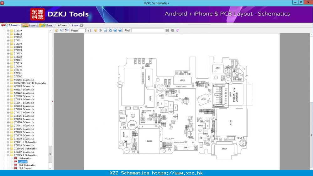 Layout - XT2025-1 Schematic - MOTOROLA Schematic