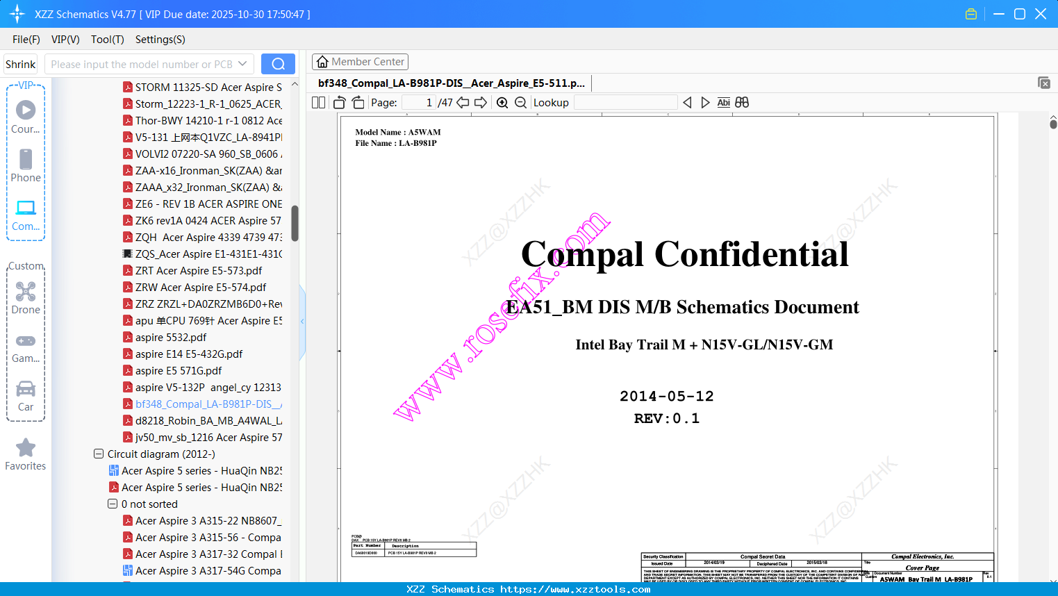 Laptop Bf348_Compal_LA-B981P-DIS__Acer_Aspire_E5-511