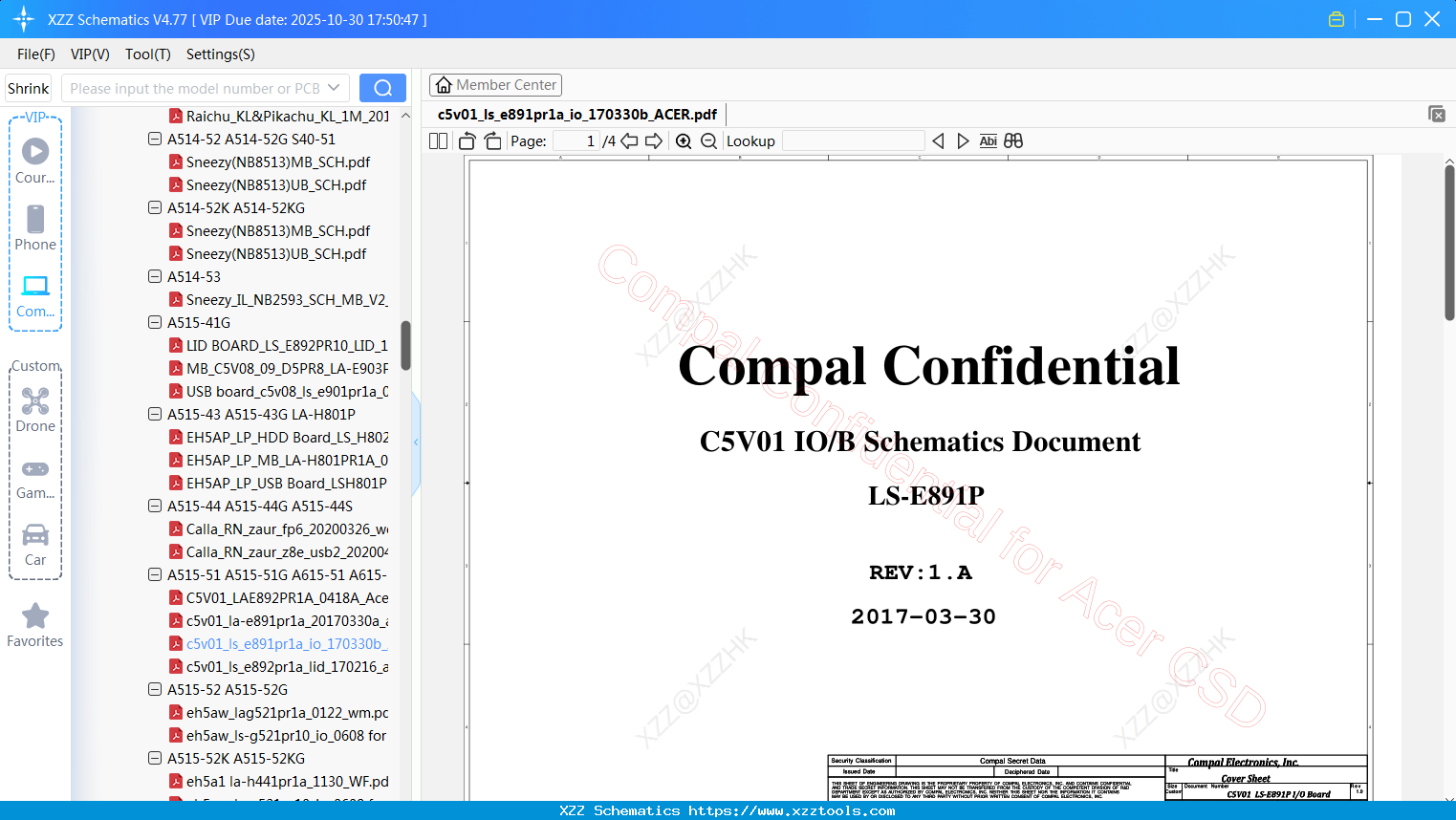 Laptop C5v01_ls_e891pr1a_io_170330b_ACER
