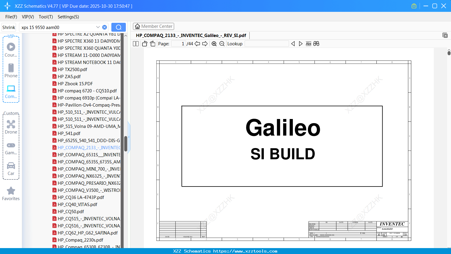 Laptop HP_COMPAQ_2133_-_INVENTEC_Galileo_-_REV_SI