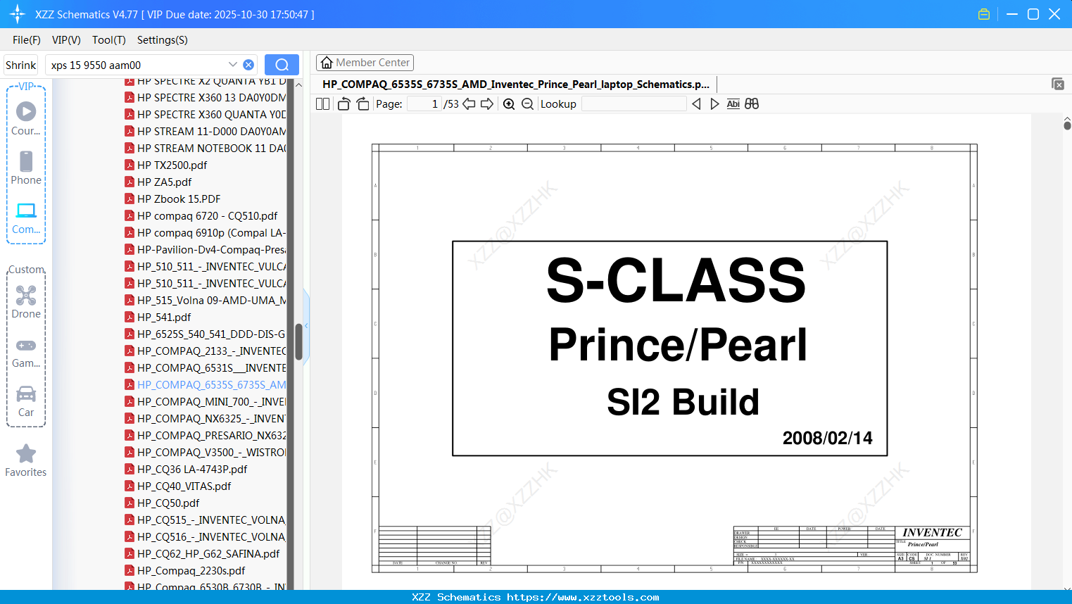 Laptop HP_COMPAQ_6535S_6735S_AMD_Inventec_Prince_Pearl_laptop_Schematics