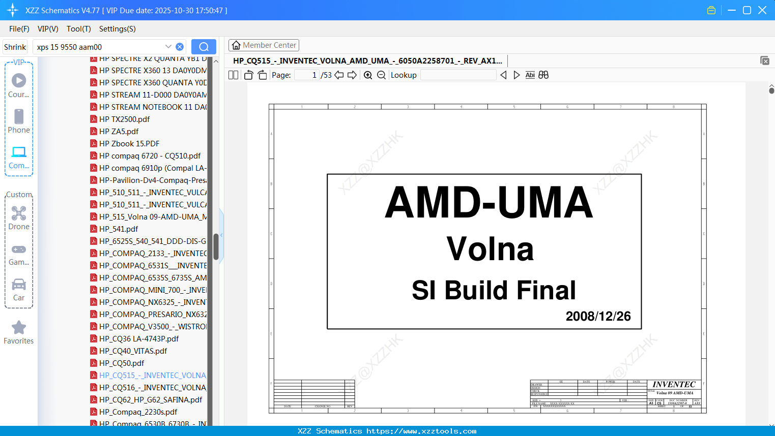 Laptop HP_CQ515_-_INVENTEC_VOLNA_AMD_UMA_-_6050A2258701_-_REV_AX1