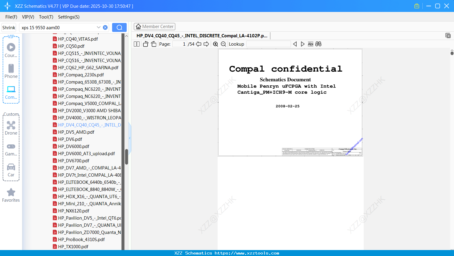 Laptop HP_DV4_CQ40_CQ45_-_INTEL_DISCRETE_Compal_LA-4102P