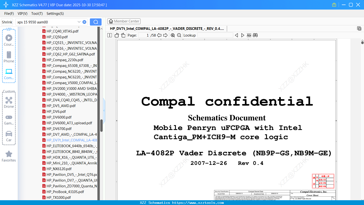 Laptop HP_DV7t_Intel_COMPAL_LA-4082P_-_VADER_DISCRETE_-_REV_0.4