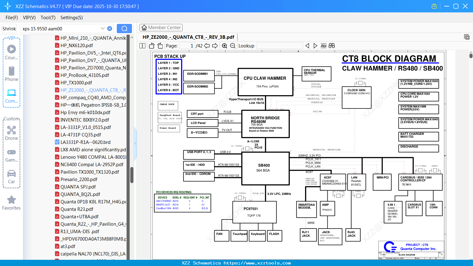 Laptop HP_ZE2000_-_QUANTA_CT8_-_REV_3B