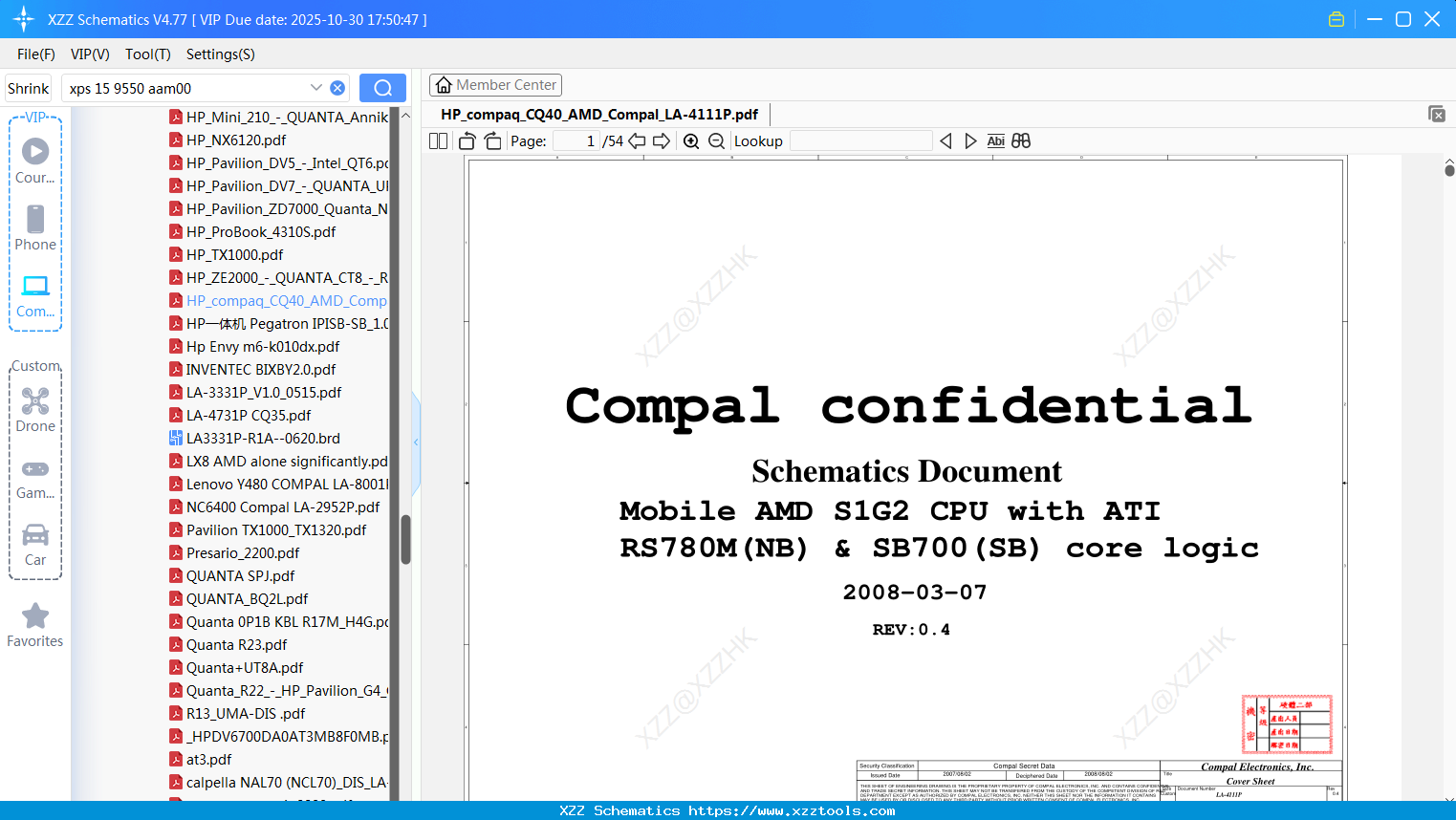 Laptop HP_compaq_CQ40_AMD_Compal_LA-4111P