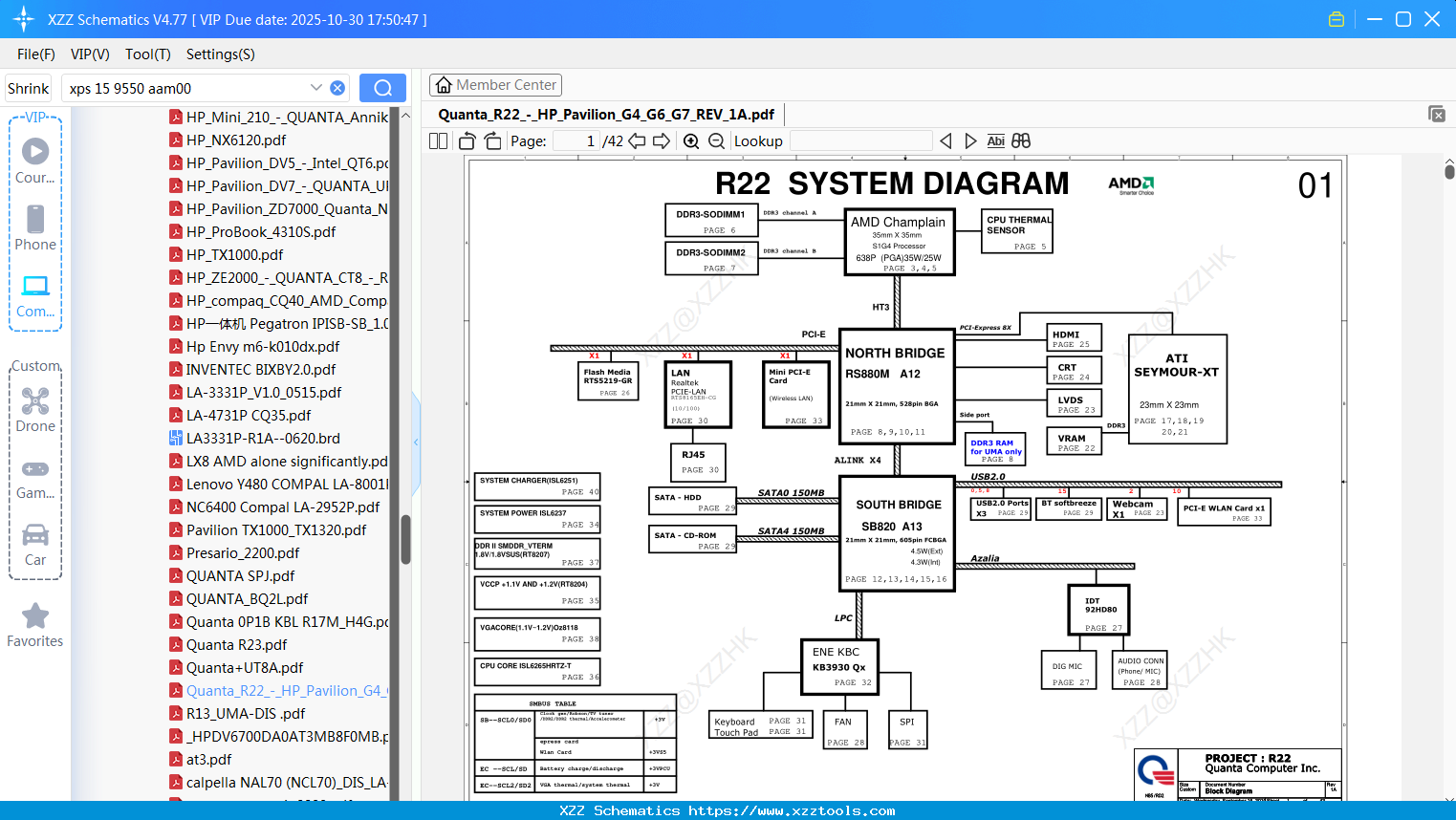 Laptop Quanta_R22_-_HP_Pavilion_G4_G6_G7_REV_1A