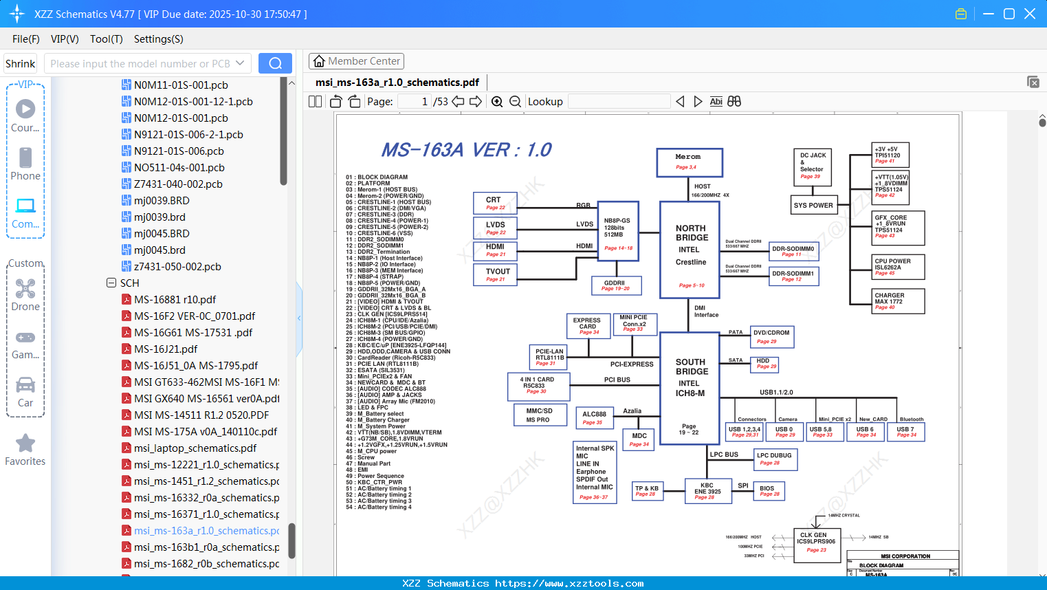 Laptop Msi_ms-163a_r1.0_schematics