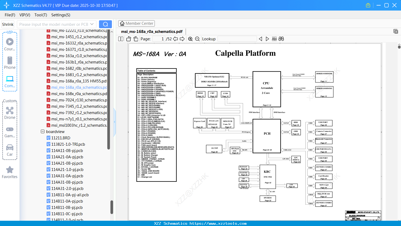 Laptop Msi_ms-168a_r0a_schematics